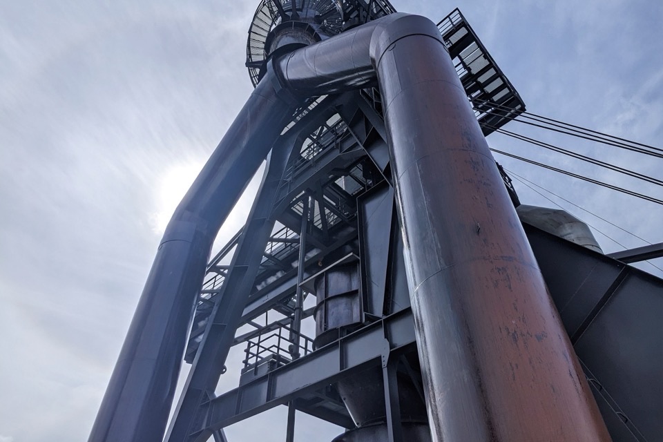 Le haut fourneau de Belval, à Esch-sur-Alzette